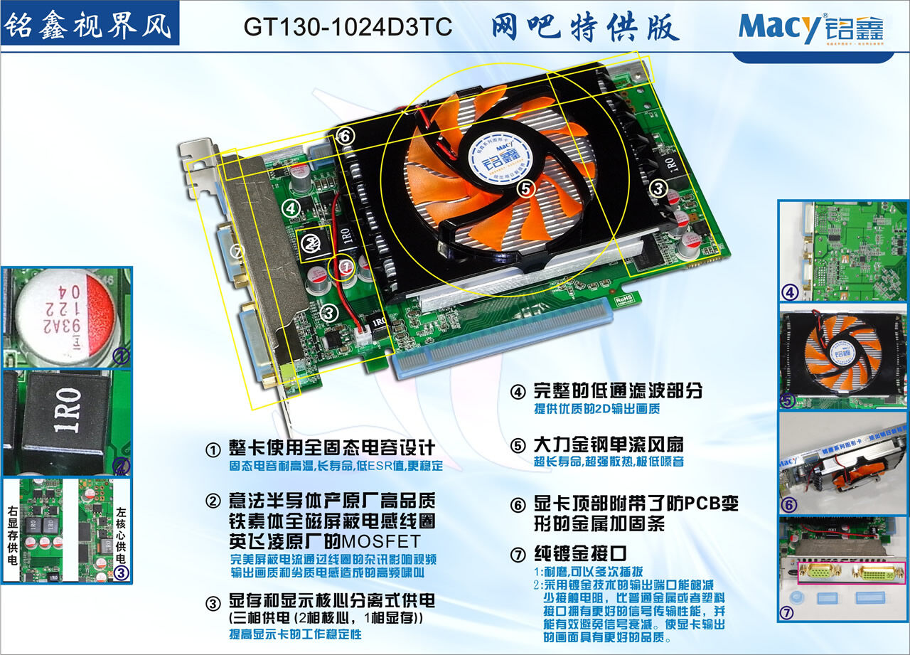 铭鑫网睿版 GT130-1024D3TC 网睿版（原：网吧特供版）