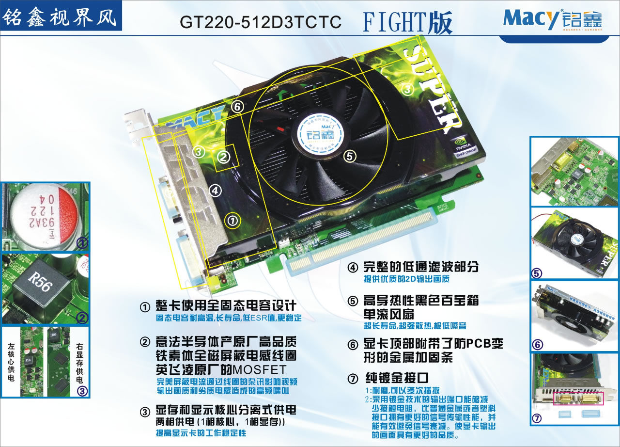 铭鑫视界风 GT220-512D3TC FIGHT版