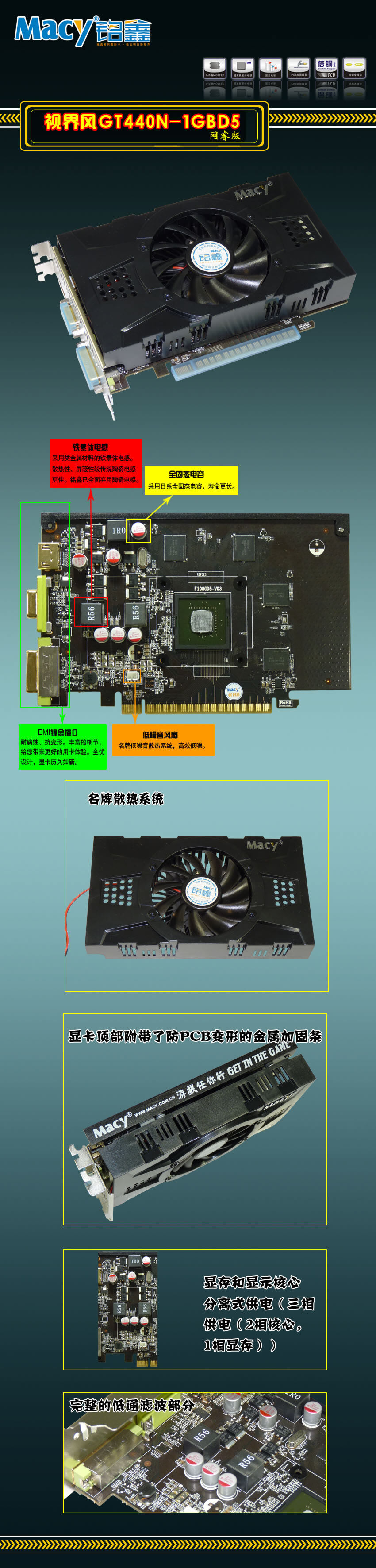 铭鑫视界风 GT440N-1GBD5 网睿版